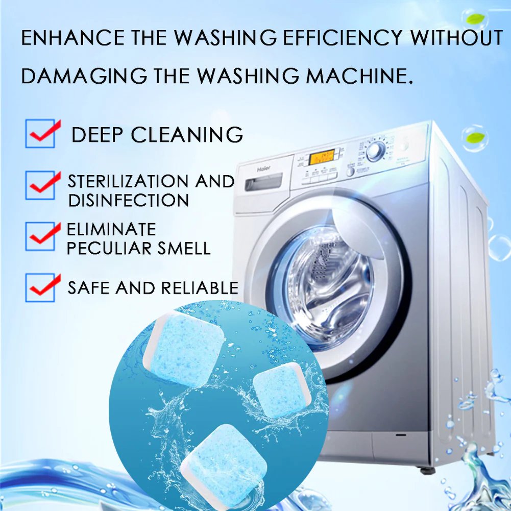 š„ Powerful Washer Deep Cleaner Tablets ā Eliminate Hidden Bacteria & Bad Smells Fast