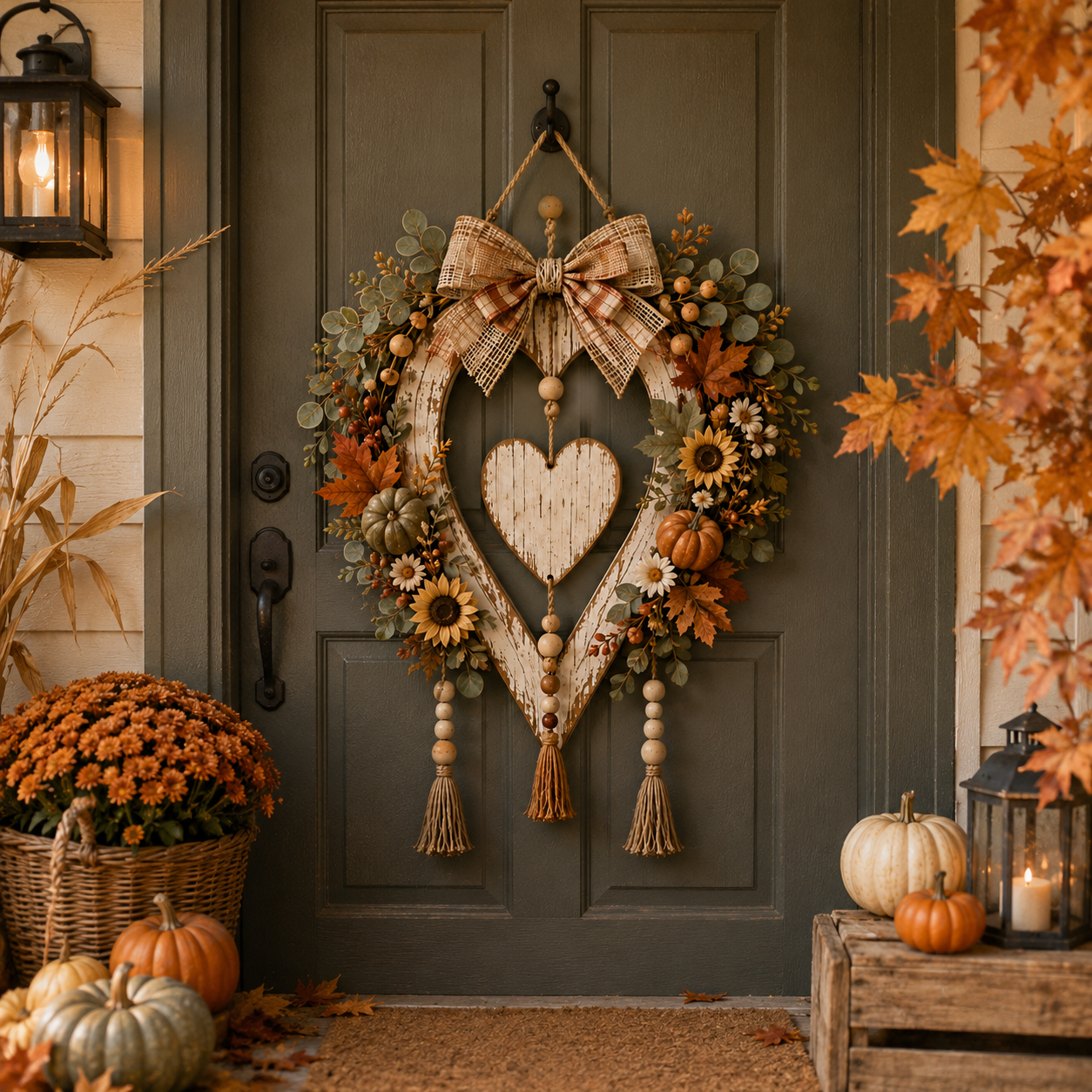 🔥LAST DAY 50% OFF -🍂🤎Harvest Heart Farmhouse Wall Decor