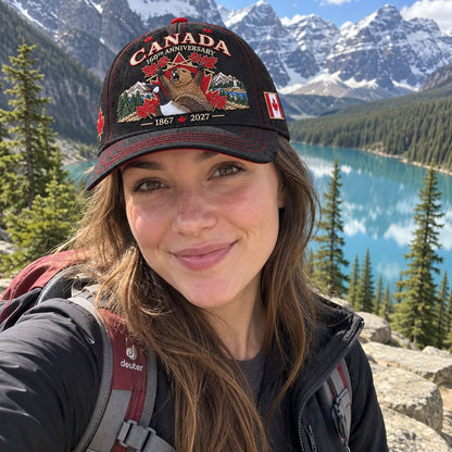 (🎁Last Day 49% OFF)🧢Canada 160th Anniversary 1867–2027 – Premium Embroidered Heritage Cap 100% Cotton