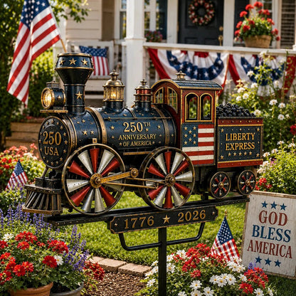 🔥HOT SALE 55% OFF🚂USA 250 “Liberty Express” Train Garden Wind Spinner