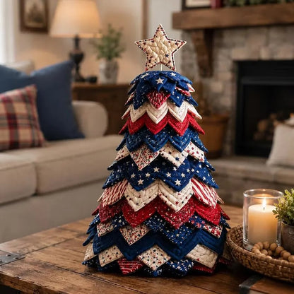 🔥LAST DAY 50% OFF - 🎄Handmade Layered Fabric Tree Quilt Kit – Stitch a Beautiful Tree for Every Season🧵