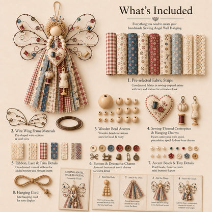 🔥Last Day 50% OFF - 🪽 Angel Fabric Hanging DIY Kit (📦Buy 2 Free Shipping)