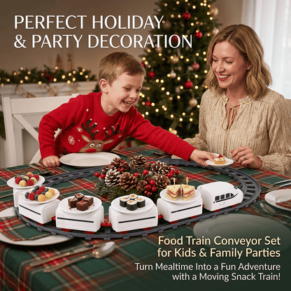 🚂 Food Train Conveyor Set for Kids & Family Parties
