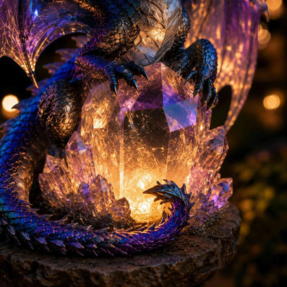 🐉 LAST DAY 49% OFF -✨️Solar Dragon Crystal Garden Light