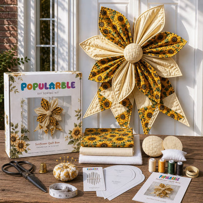 🎁Last Day 50% OFF-Large Patchwork Bow Sewing Kit (Beginner-Friendly)