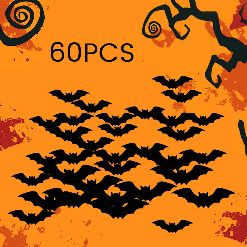 Halloween LED Flying Bat Decorations – Glowing 3D Bat Wall Decor for Porch, Window, Door, Garage & Party Backdrop