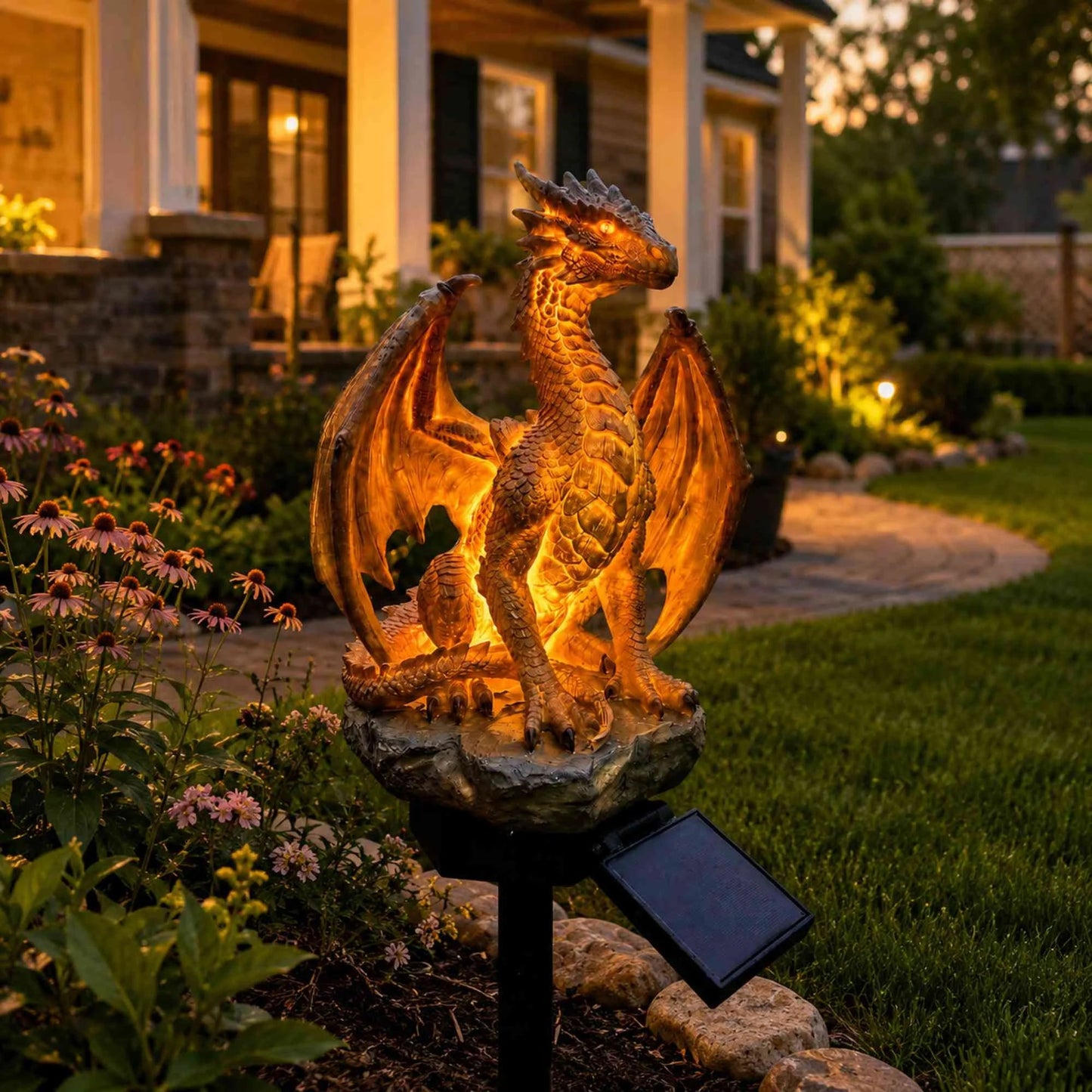 🐉 LAST DAY 49% OFF -✨️Solar Dragon Crystal Garden Light