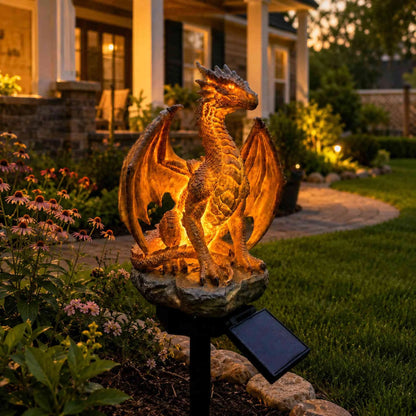 🐉 LAST DAY 49% OFF -✨️Solar Dragon Crystal Garden Light