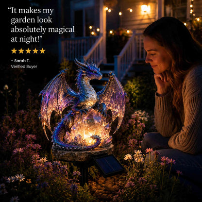 🐉 LAST DAY 49% OFF -✨️Solar Dragon Crystal Garden Light