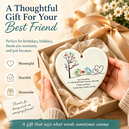 ❤️ Friendship Sea Glass Keepsake Gift for Best Friend