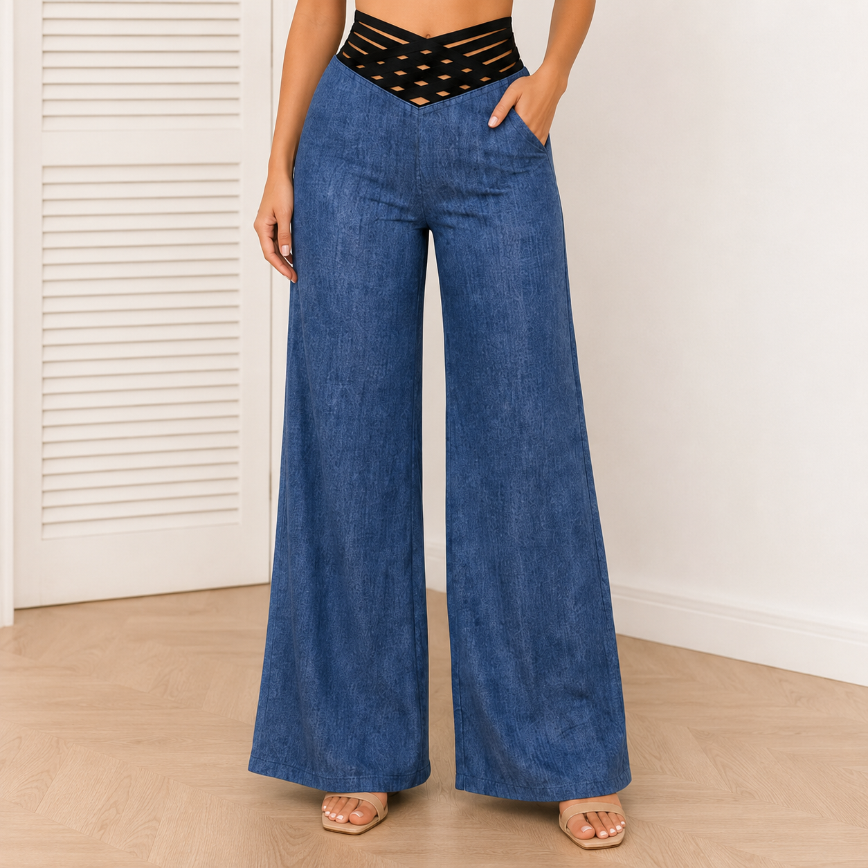 Plus Size Wide Leg Trousers for Women 💙
