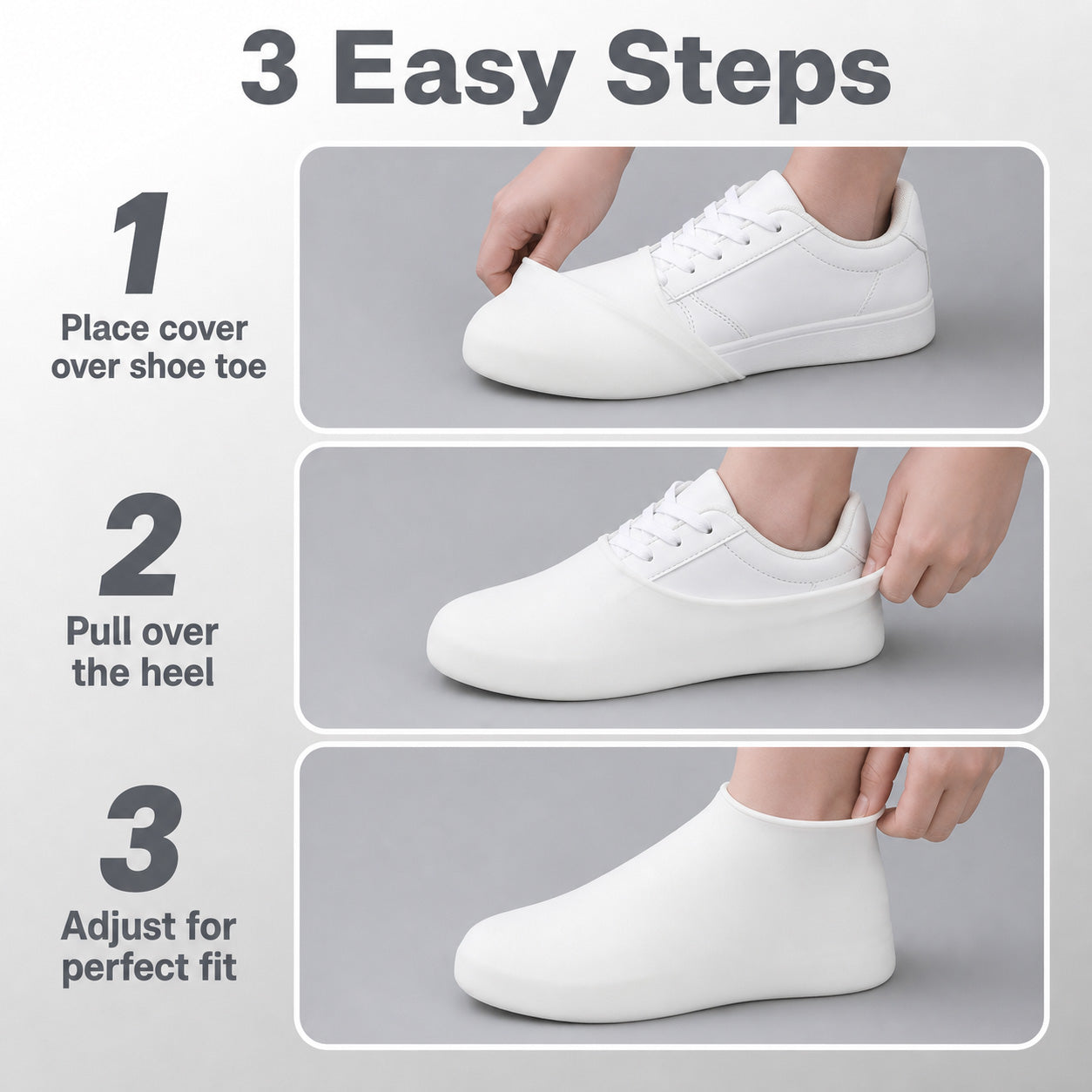 📢📢50% OFF !! ⏰ Waterproof Rain Shoe Cover – Non-slip sole & easy on/off – Reusable, perfect for wet weather or muddy walks – fits most shoes, keeps feet dry 🌧️