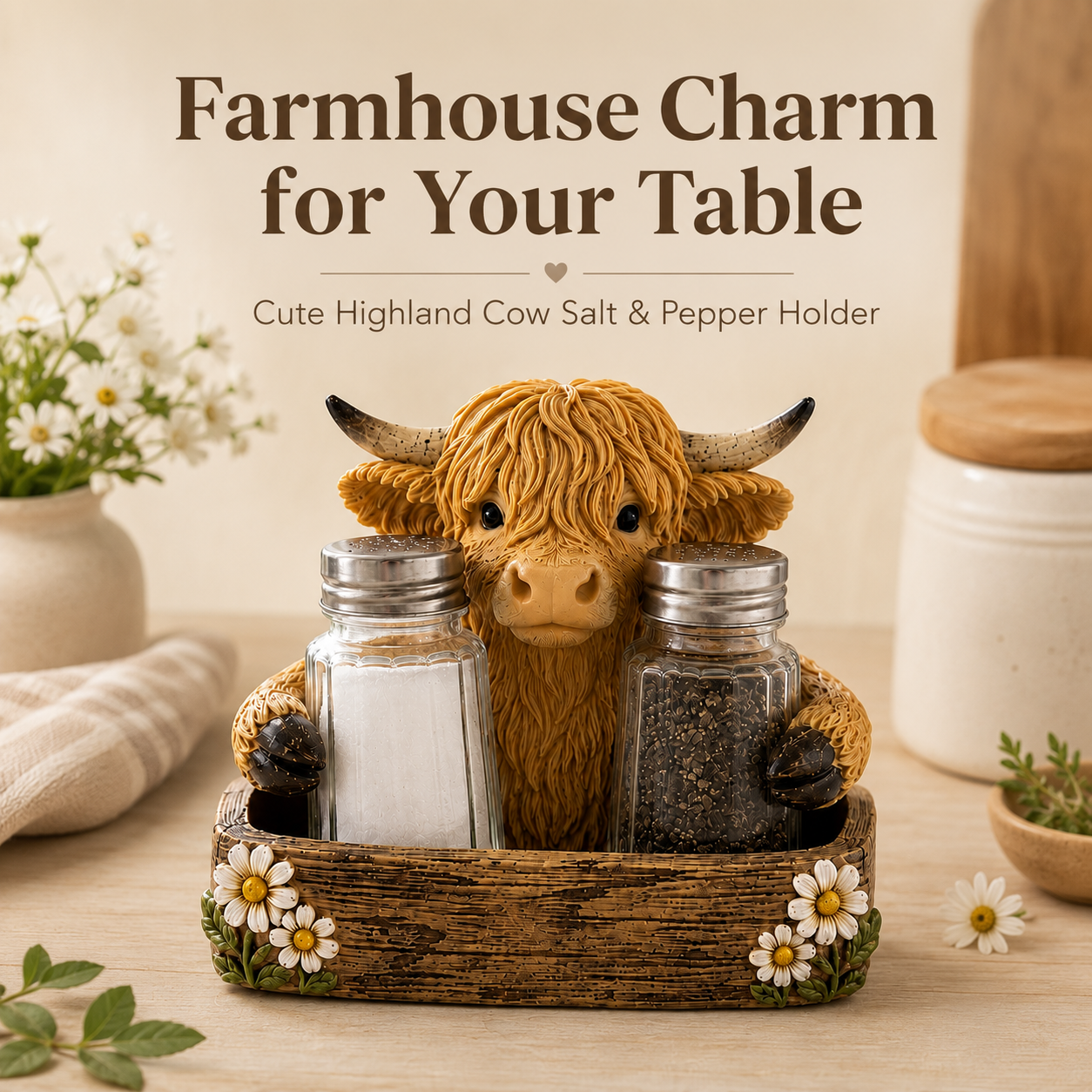 Cute Highland Cow Farmhouse Décor