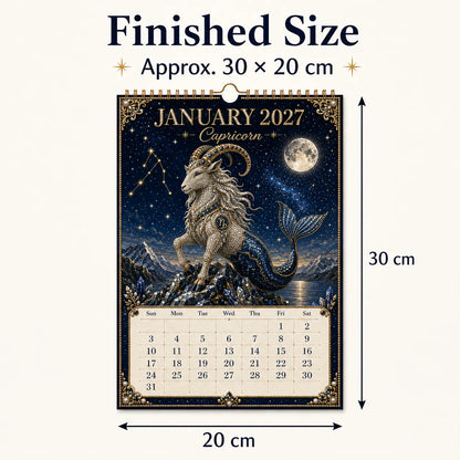 ⏳ Last Day 49% OFF – 🌙 Beginner-Friendly 2027 Twelve Zodiac Bead Art Calendar Kit | Complete Kit with Zodiac Design Base, Decorative Beads & Step-by-Step Guide Included 💕
