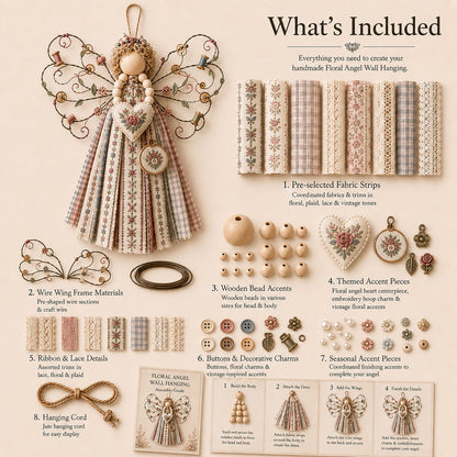 🔥Last Day 50% OFF - 🪽 Angel Fabric Hanging DIY Kit (📦Buy 2 Free Shipping)