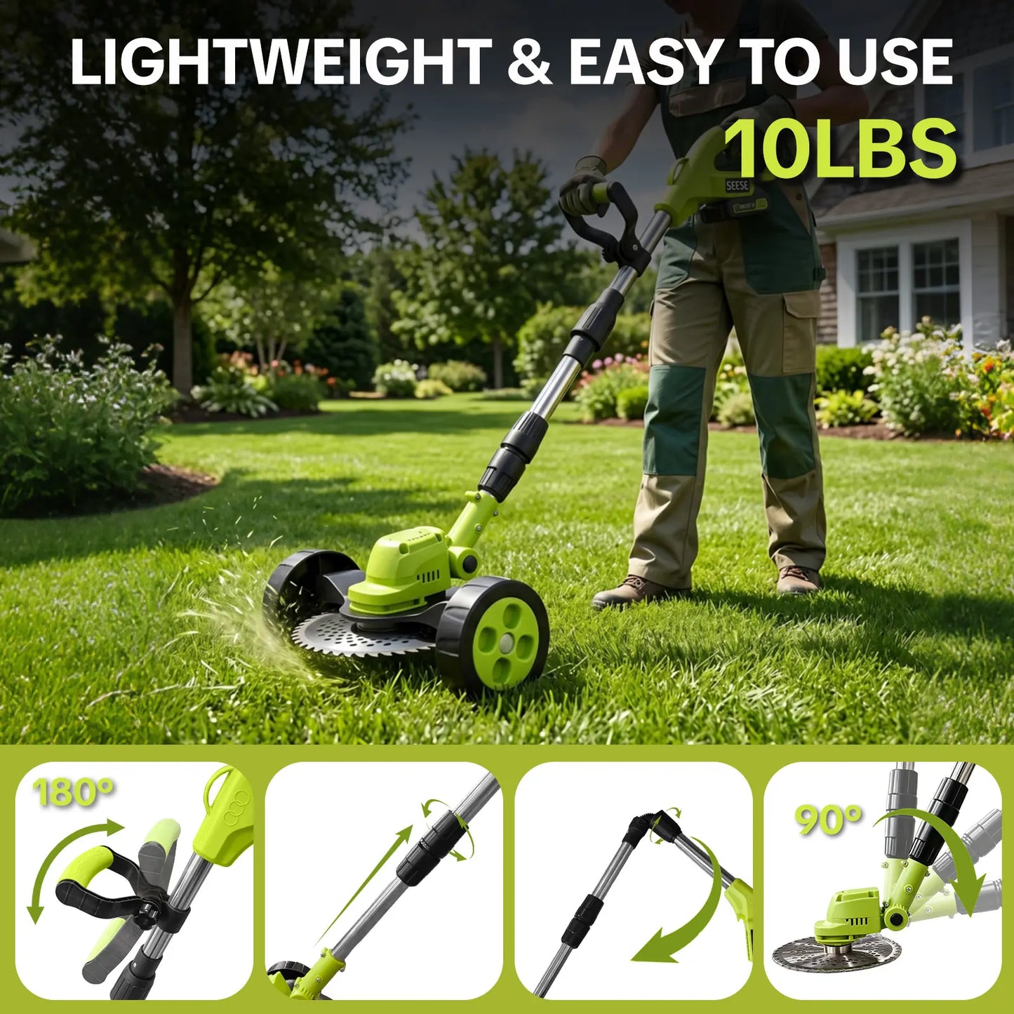 🌿41% OFF TODAY⚡ 3-in-1 Cordless Grass Trimmer