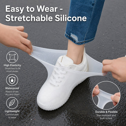 📢📢50% OFF !! ⏰ Waterproof Rain Shoe Cover – Non-slip sole & easy on/off – Reusable, perfect for wet weather or muddy walks – fits most shoes, keeps feet dry 🌧️