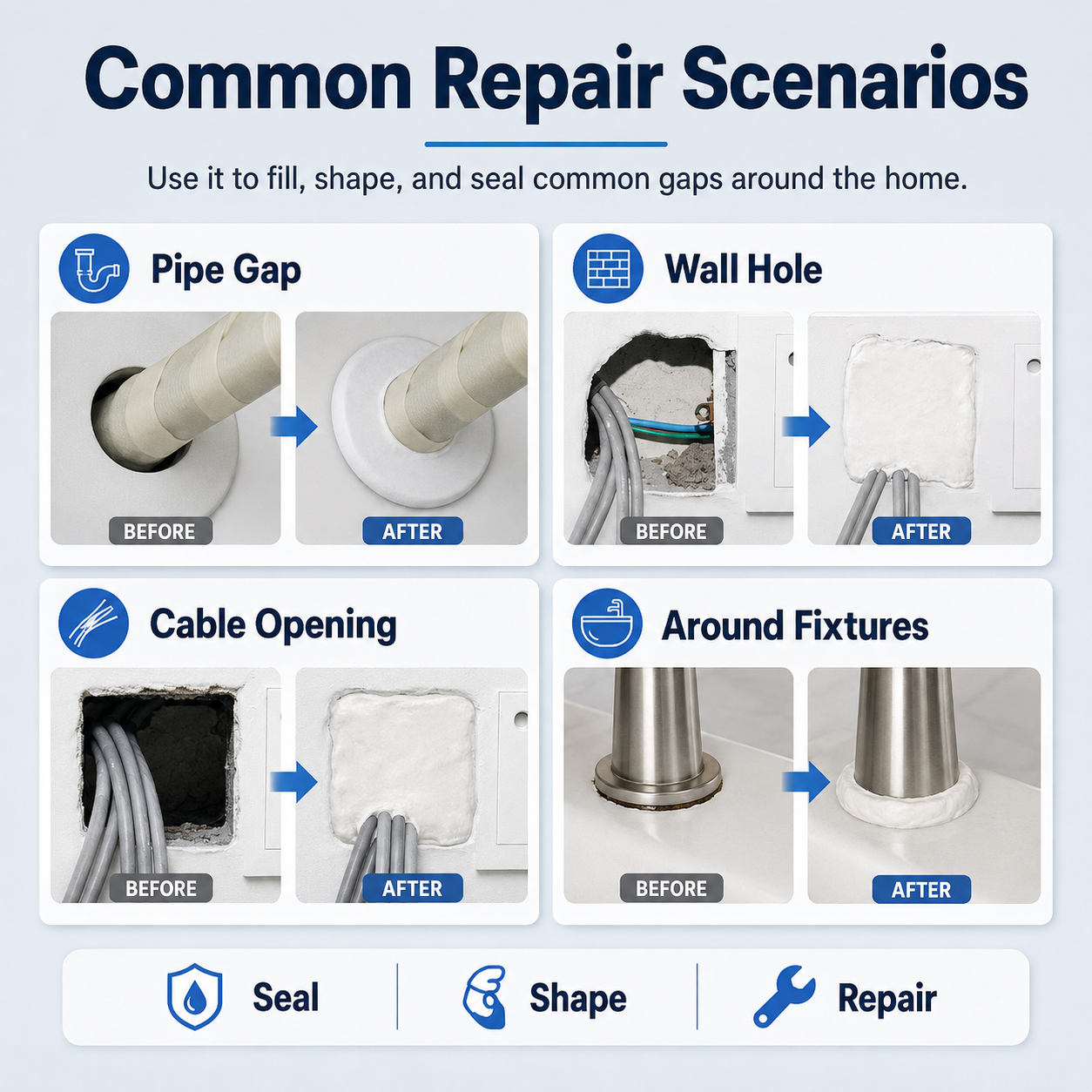 🔥Summer Limited-Time 50% OFF🛠️  New-Multi-Purpose Wall & Pipe Sealing Clay