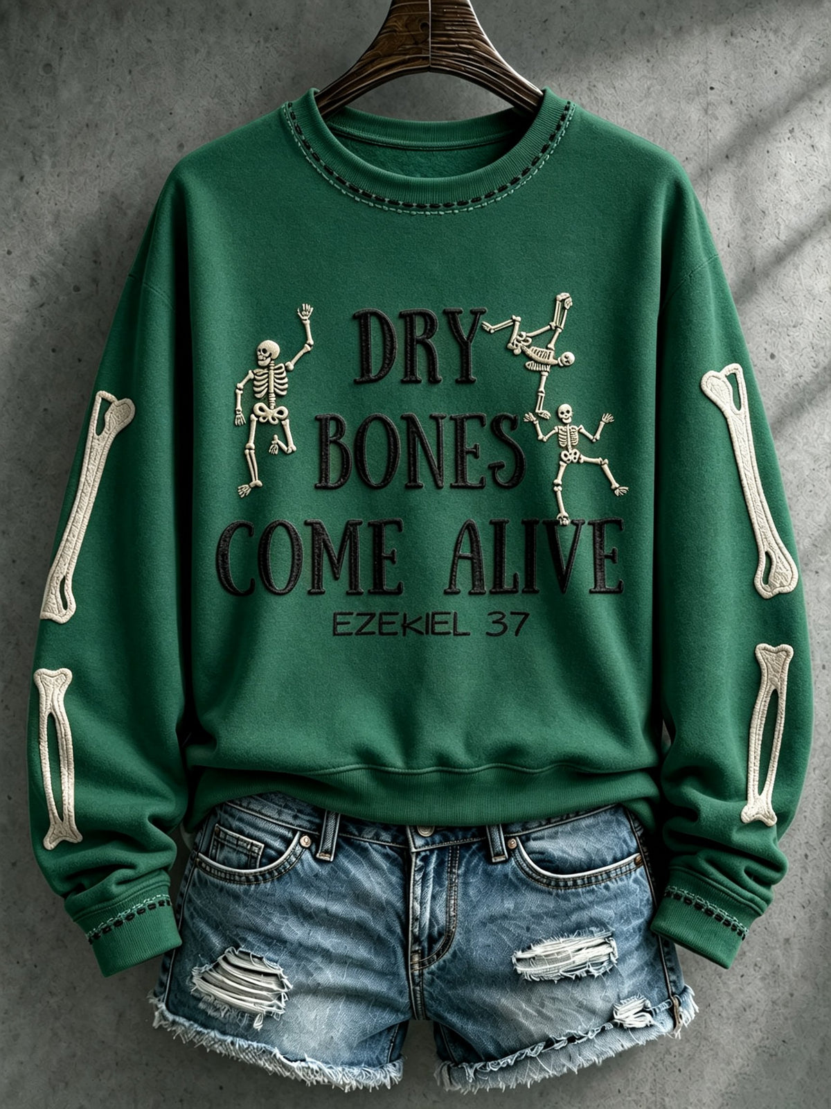 Women's Casual Printed Long-Sleeve Sweatshirt