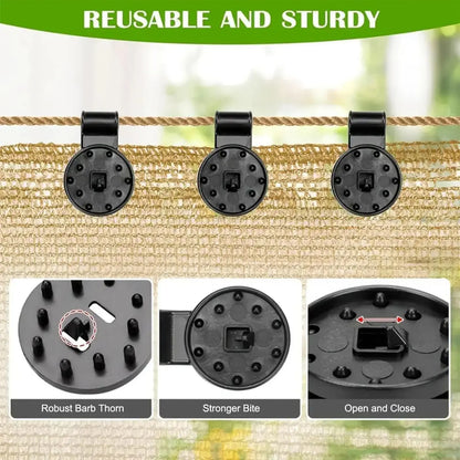 Heavy Duty Shade Cloth Clips – 50PCS Shade Net Fasteners