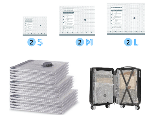 📢Last Day 49% OFF🔥[2026 Upgraded]  X7 Cordless Travel Vacuum Bag Set