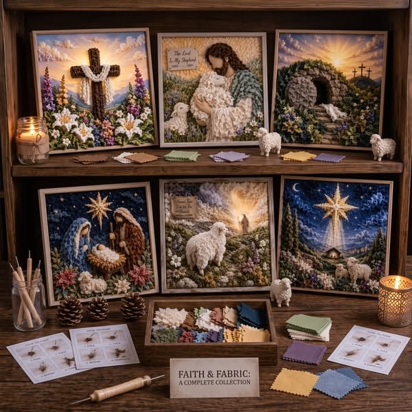 ✝️3D Christian Fabric Poke Art Kit