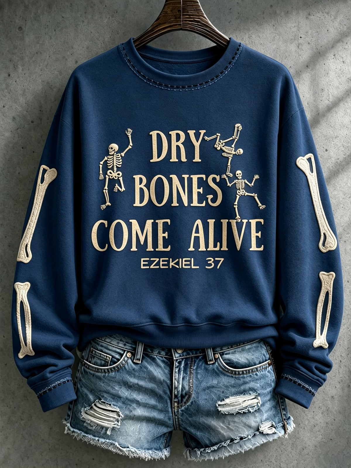 Women's Casual Printed Long-Sleeve Sweatshirt