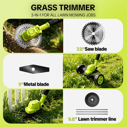 🌿41% OFF TODAY⚡ 3-in-1 Cordless Grass Trimmer