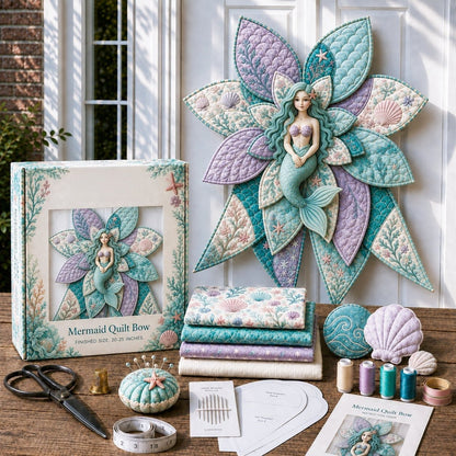⏳ Last Day 49% OFF – 🎀 Beginner-Friendly Oversized Quilted Bow Sewing Kit