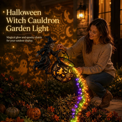 🧙‍♀️Halloween Witch Cauldron Garden Light