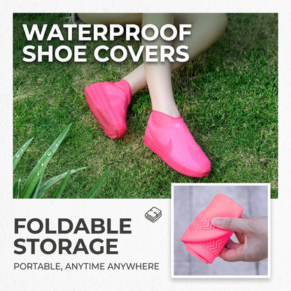 📢📢50% OFF !! ⏰ Waterproof Rain Shoe Cover – Non-slip sole & easy on/off – Reusable, perfect for wet weather or muddy walks – fits most shoes, keeps feet dry 🌧️
