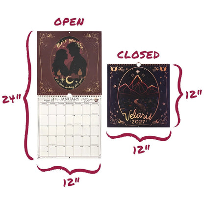 🔥HOT SALE 48% OFF🌙 A Court of Thorns and Roses: Velaris 2027 Weekly Planner ✨ Officially Licensed Fantasy Organizer