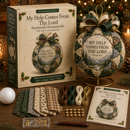 ONLY TODAY🎁 Buy 2, Get 1 FREE🎄 Christmas Faith Patchwork Ornament DIY Kit