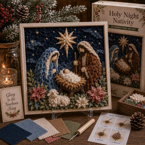 ✝️3D Christian Fabric Poke Art Kit