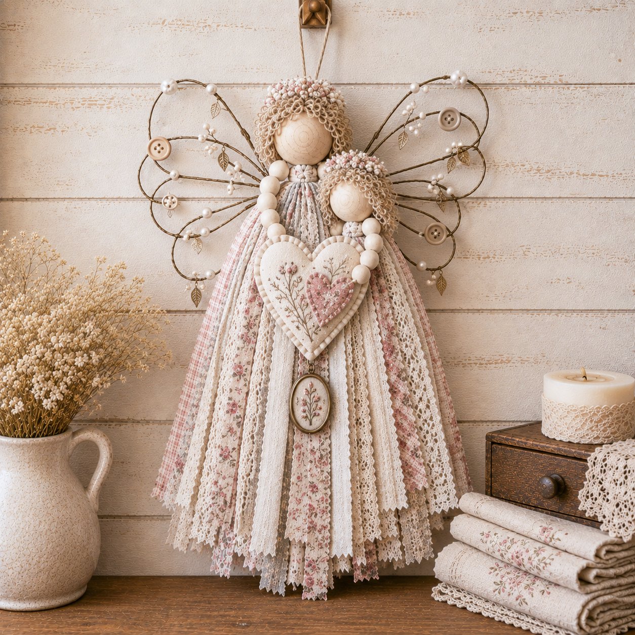 🔥Last Day 50% OFF - 🪽 Angel Fabric Hanging DIY Kit (📦Buy 2 Free Shipping)