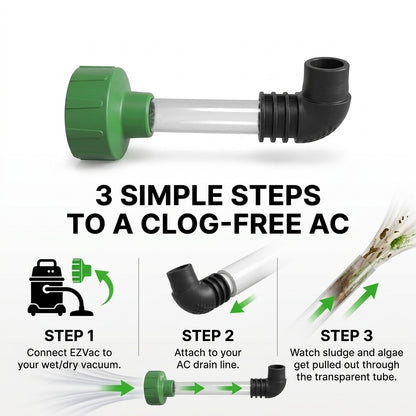 ✨AC Drain Line Cleaner Tool -⚡Clears stubborn AC drain clogs in minutes(🔥Fit for most residential HVAC drain lines)