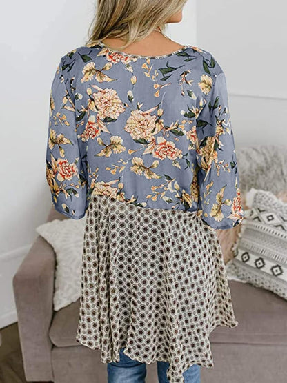 HOT SALE Women's Floral Kimono Ruffle Sleeve Tie Cardigans Flowy Boho Loose Cover Ups