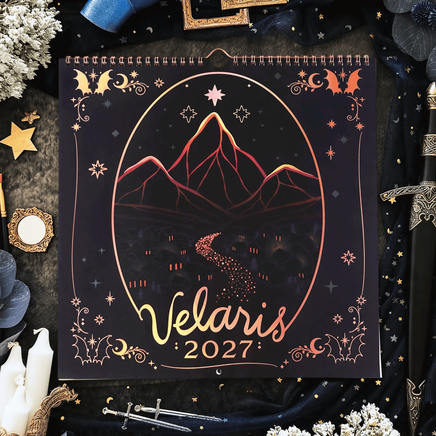 🔥HOT SALE 48% OFF🌙 A Court of Thorns and Roses: Velaris 2027 Weekly Planner ✨ Officially Licensed Fantasy Organizer