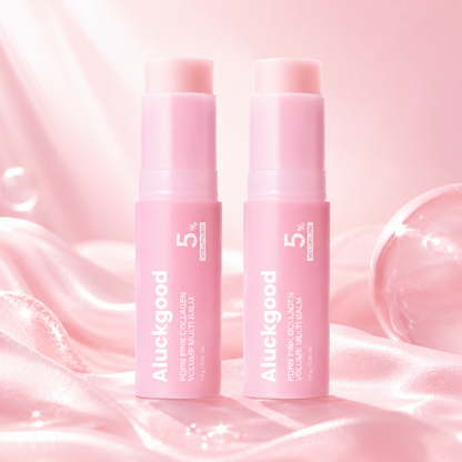🔥LAST DAY 60% OFF🎁Korean Pink Collagen Volume Multi Balm + Pink Caffeine Collagen Eye Patch