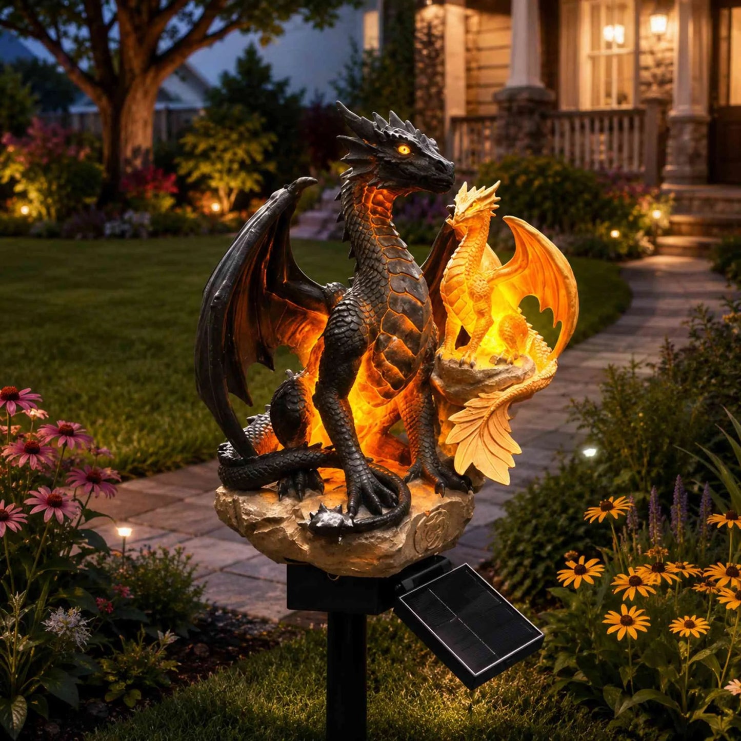 🐉 LAST DAY 49% OFF -✨️Solar Dragon Crystal Garden Light