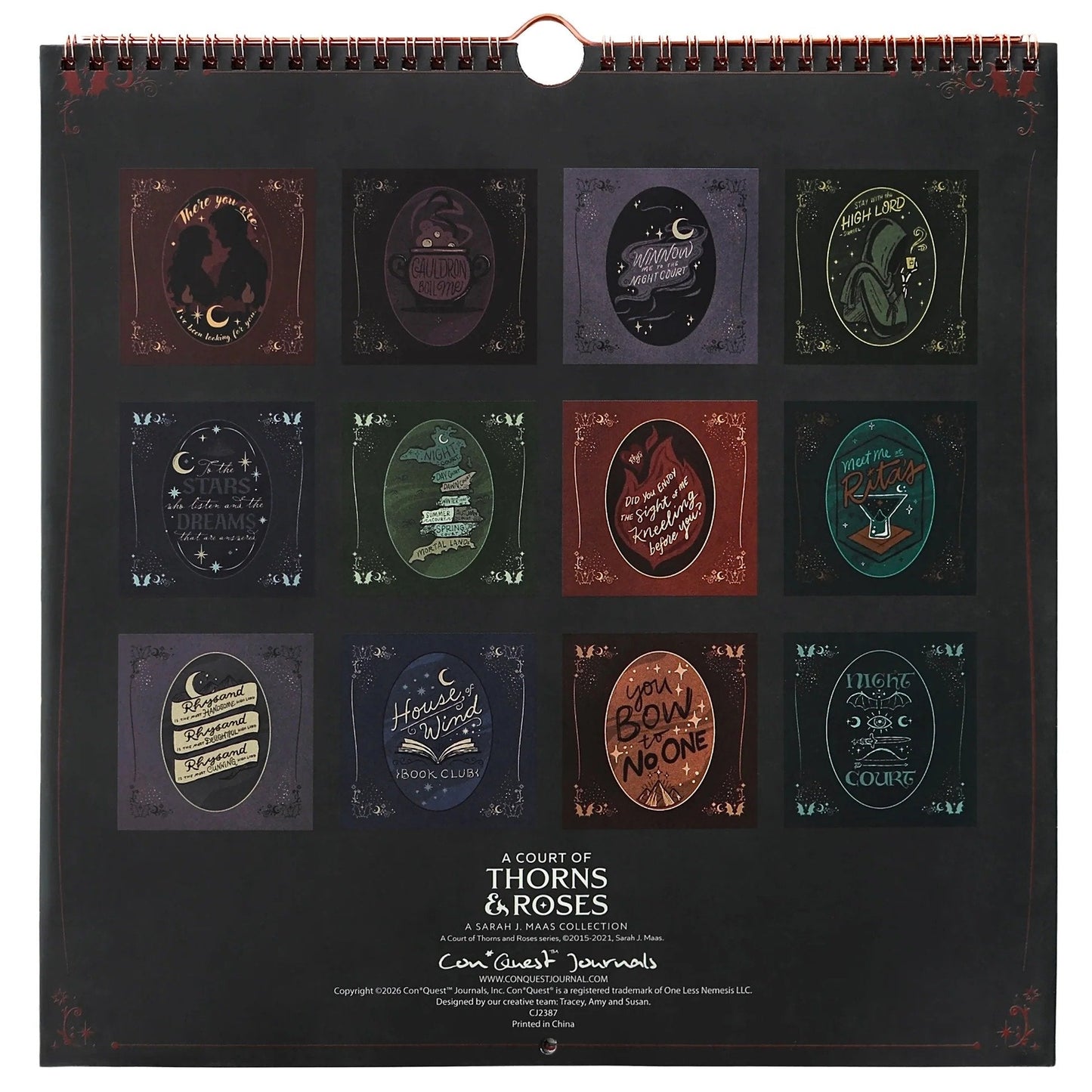🔥HOT SALE 48% OFF🌙 A Court of Thorns and Roses: Velaris 2027 Weekly Planner ✨ Officially Licensed Fantasy Organizer