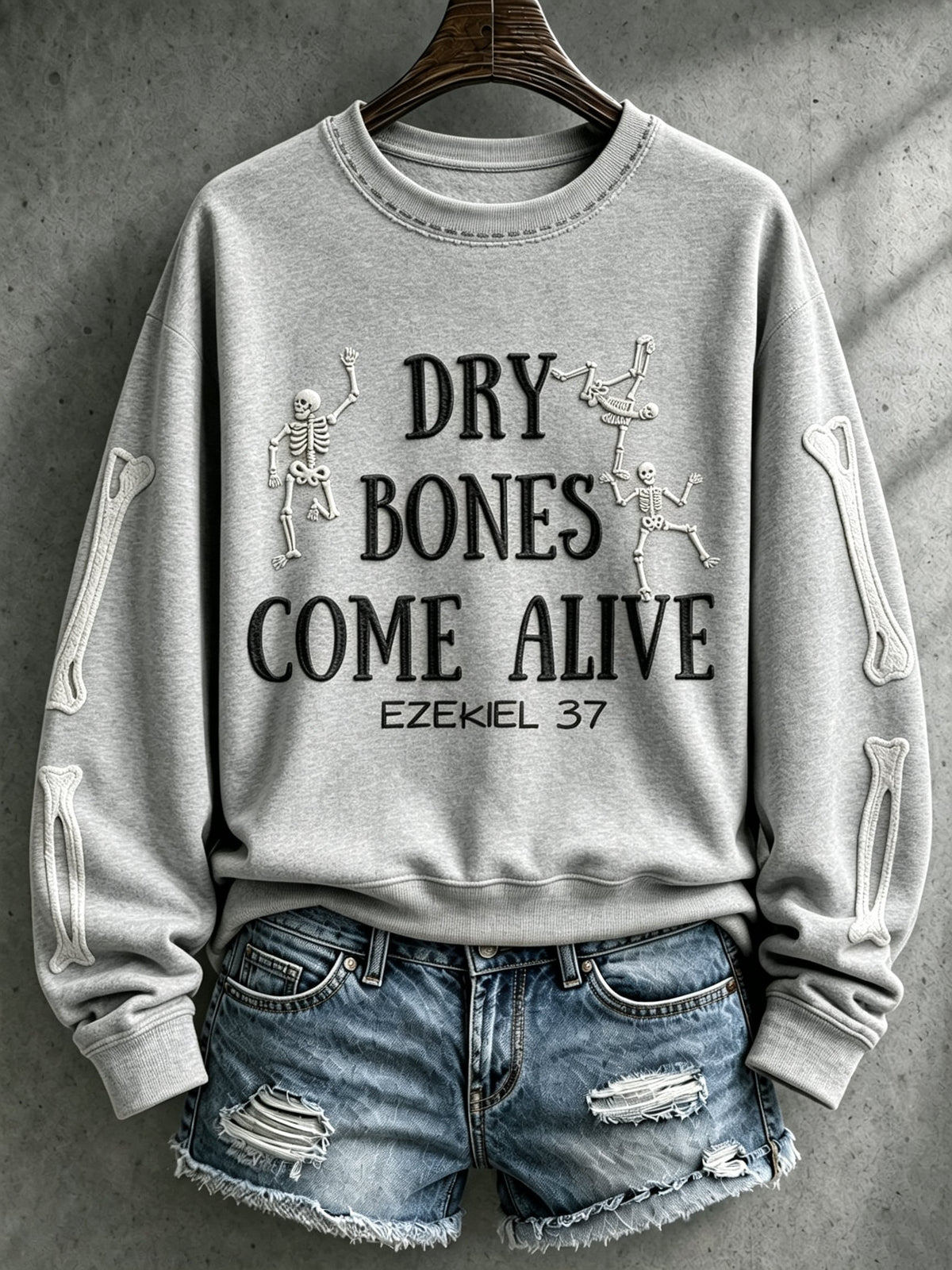 Women's Casual Printed Long-Sleeve Sweatshirt