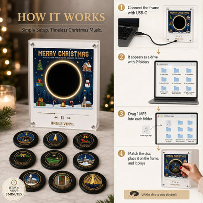 🎄 Interactive Christmas Music Fridge Magnet: Plays 9 Classic Songs for Festive Kitchen Decor! 🎵✨