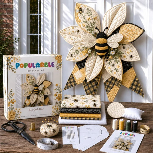 🎁Last Day 50% OFF-Large Patchwork Bow Sewing Kit (Beginner-Friendly)