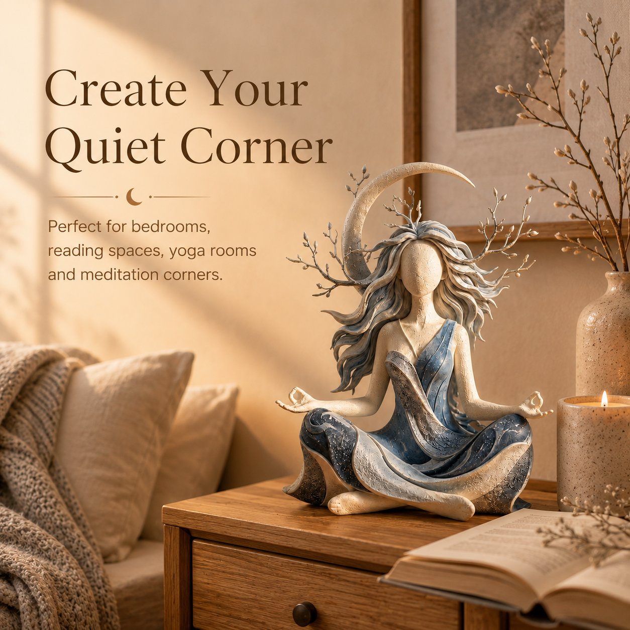 🔥LAST DAY 49% OFF- 🧘Serenity Growth | Inner Harmony Sculptural Figurine 🌙
