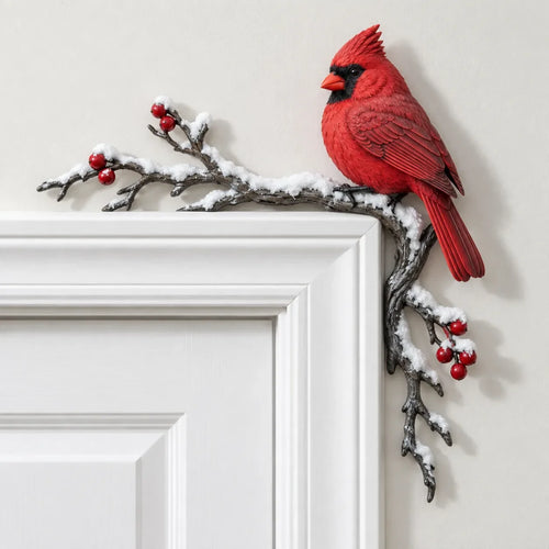 🔥 Last Day 50% OFF-✨Cardinal Winter Door Topper