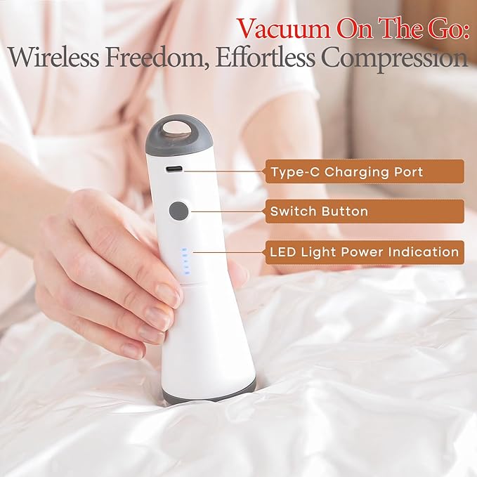 📢Last Day 49% OFF🔥[2026 Upgraded]  X7 Cordless Travel Vacuum Bag Set