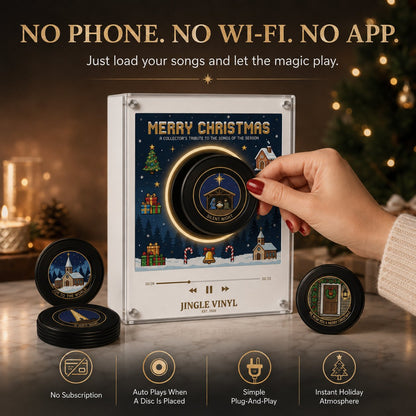 🎄 Interactive Christmas Music Fridge Magnet: Plays 9 Classic Songs for Festive Kitchen Decor! 🎵✨