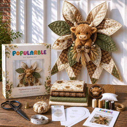 🎁Last Day 50% OFF-Large Patchwork Bow Sewing Kit (Beginner-Friendly)