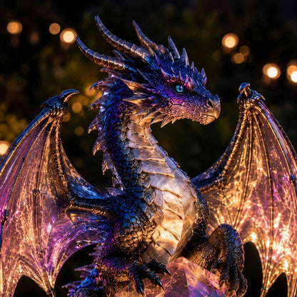 🐉 LAST DAY 49% OFF -✨️Solar Dragon Crystal Garden Light